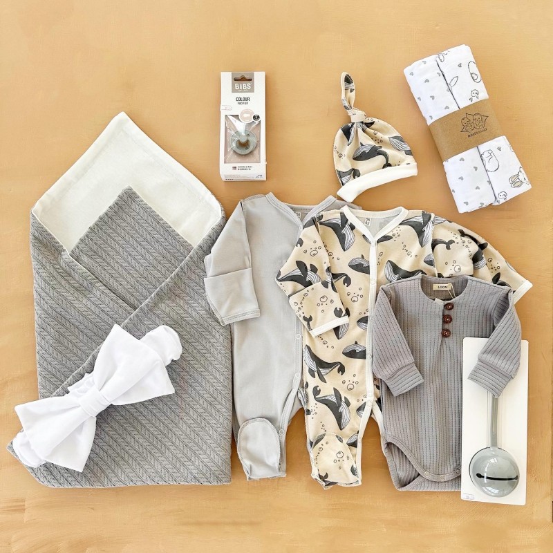 Комплект для малыша Grey Waffle 8 предметов