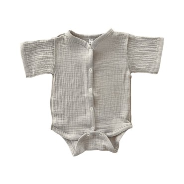 Боди на кнопках с коротким рукавом 56-62 см цвет: песочный Т-172 / М-172