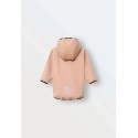 Куртка демисезонная 98-104 см Софтшелл Softshell цвет: пудра 161-01