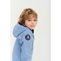 Куртка демисезонная 98-104 см Софтшелл Softshell цвет: серо-голубой 161-133