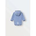 Куртка демисезонная 98-104 см Софтшелл Softshell цвет: серо-голубой 161-133
