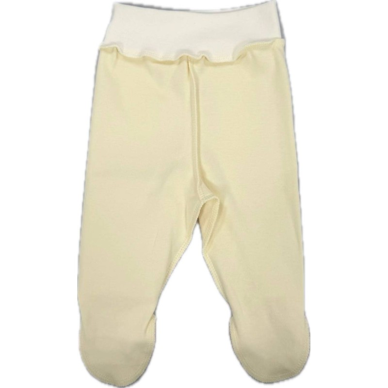 Ползунки для малыша 50 см Newborn однотонные: крем-брюле Т-132/О