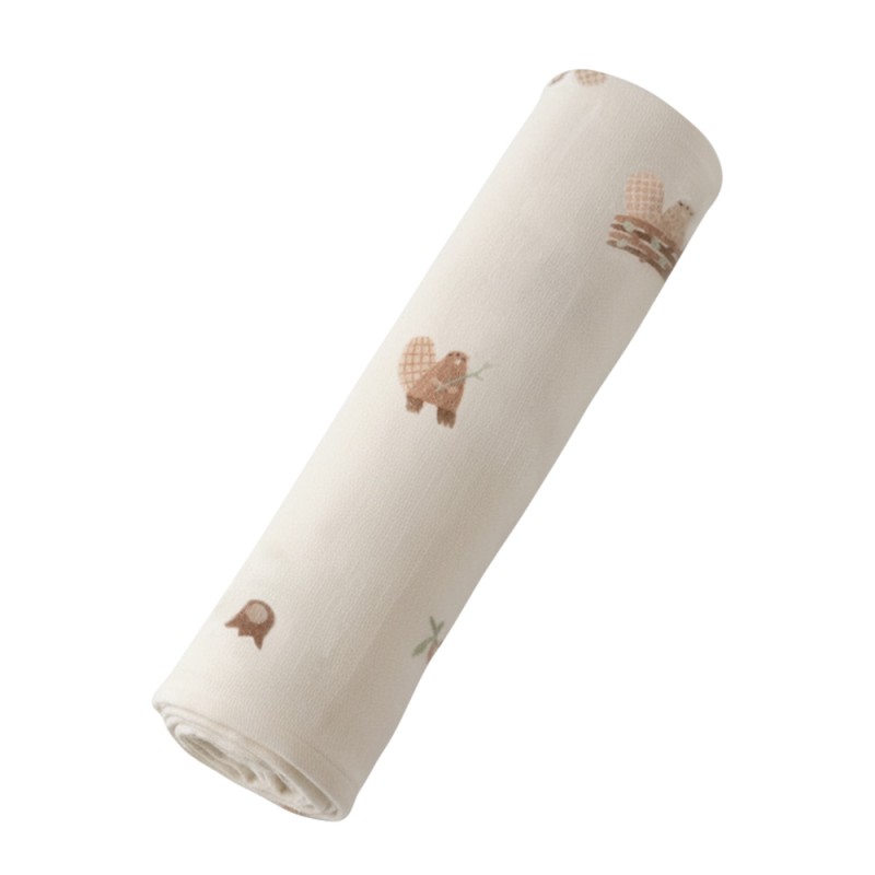 Пеленка фланелевая Buba Kids 95х115 см цвет: бобры на хуторе Пеленка фланелевая Buba Kids 95х115 см цвет: бобры на хуторе