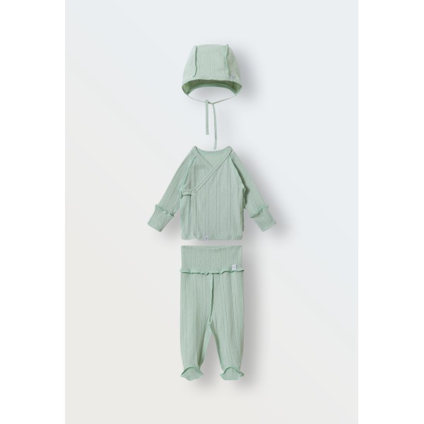 Комплект из ажура из 3 предметов 56 см цвет: аква 9068-82