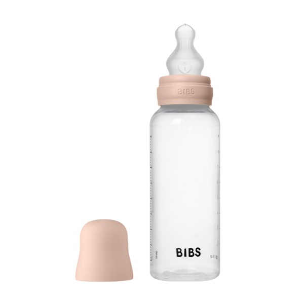 Пластиковая бутылочка Bibs 270 мл силиконовой соской цвет: blush