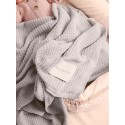 Плед ажурный 108*108 см Loomknits цвет: Светло-серый LW24-3110-049-108/108