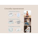 Горшок дорожный складной с многоразовой вкладкой HandyPotty 3 в 1 цвет: арктический голубой и вкладка светло-серая