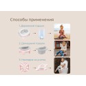 Горшок дорожный складной с многоразовой вкладкой HandyPotty 3 в 1 цвет: розовый зефир и вкладка светло-серая