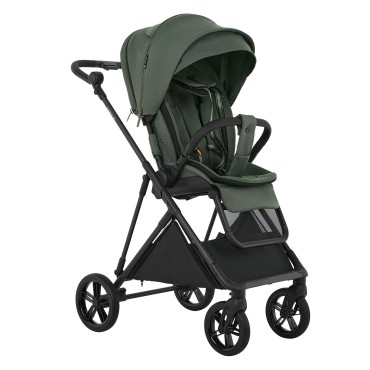 Коляска прогулочная с реверсивным блоком Pituso Carbon RX цвет: Taiga Green