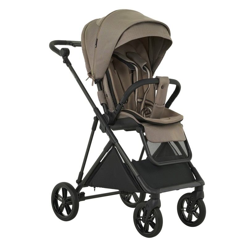 Коляска прогулочная с реверсивным блоком Pituso Carbon RX цвет: Tuareg Beige Коляска прогулочная с реверсивным блоком Pituso Carbon RX цвет: Tuareg Beige