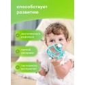 Прорезыватель-игрушка для зубов Улитка из силикона Mombella цвет: бирюзовый 00604 Прорезыватель-игрушка для зубов Улитка из силикона Mombella цвет: бирюзовый 00604