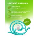 Прорезыватель-игрушка для зубов Улитка из силикона Mombella цвет: бирюзовый 00604