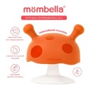 Прорезыватель-игрушка для зубов Грибочек из силикона Mombella цвет: оранжевый 00115