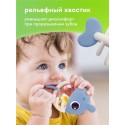 Прорезыватель-игрушка для зубов Рыбка из силикона Mombella цвет: кофейный 02105