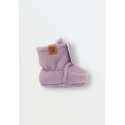Пинетки из флиса Cute 0-3 месяца цвет: лаванда-грей 2200-173