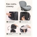 Автокресло-бустер со спинкой 15-36 кг Pituso Cosco I-size цвет: Grey/Серый F001-Grey