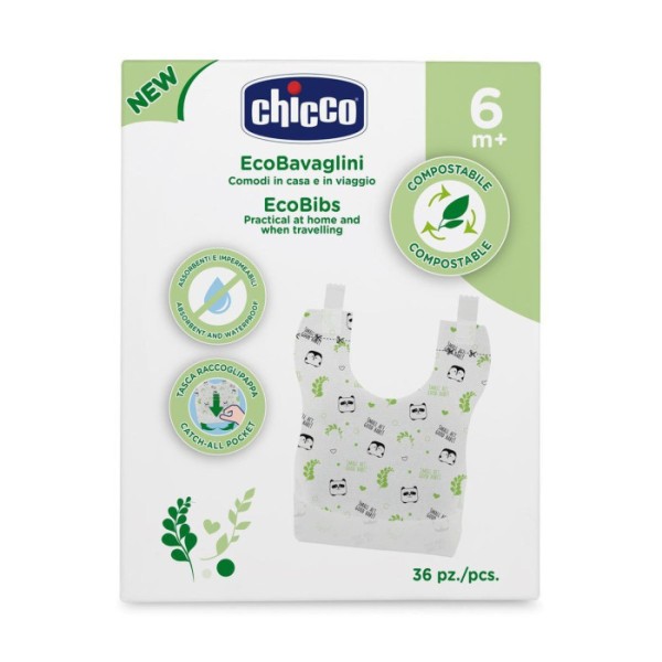 Нагрудники одноразовые для кормления 36 шт Chicco