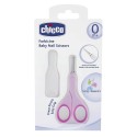 Ножницы с защитным колпачком 0м+Chicco цвет: pink