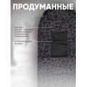 Прогулочный мембранный конверт в коляску Мимими цвет: лео темный сиреневый