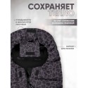 Прогулочный мембранный конверт в коляску Мимими цвет: лео темный сиреневый