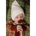 Чепчик-шапочка вязаный 36-40 см цвет: экрю 6197-02