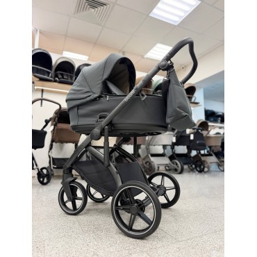 Коляска детская 2 в 1 Roan Bloom 2.0 цвет: botanical garden / black perforated handle