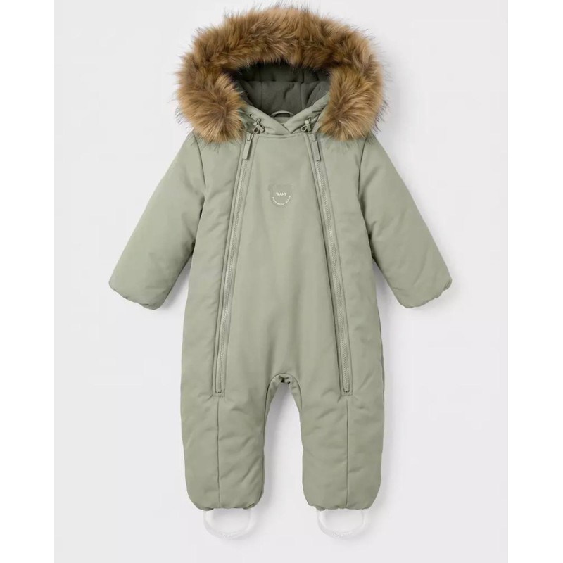 Комбинезон с опушкой Rant Polar 80 см цвет: sage green 161/3