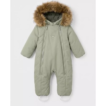 Комбинезон с опушкой Rant Polar 86 см цвет: sage green 161/3