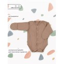 Боди с длинным рукавом Rant Mosaic beige 62 см 3 шт 6775/1