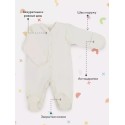 Комбинезон на кнопках Rant Hugs and Kisses 56 см 2 шт sky blue 1672-56