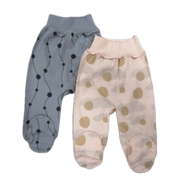 Ползунки Rant Hugs and Kisses 62 см 2 шт pink grey 3372-62