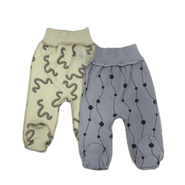 Ползунки Rant Hugs and Kisses 62 см 2 шт grey green 3372-62 Ползунки Rant Hugs and Kisses 62 см 2 шт grey green 3372-62