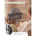 Электроколыбель-кроватка трансформер Sweet Baby Comfort цвет: темно серая/дуб Электроколыбель-кроватка трансформер Sweet Baby Comfort цвет: темно серая/дуб
