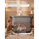 Электроколыбель-кроватка трансформер Sweet Baby Comfort цвет: темно серая/дуб Электроколыбель-кроватка трансформер Sweet Baby Comfort цвет: темно серая/дуб