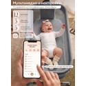 Электроколыбель-кроватка трансформер Sweet Baby Comfort цвет: темно серая/дуб Электроколыбель-кроватка трансформер Sweet Baby Comfort цвет: темно серая/дуб