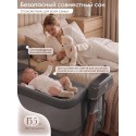 Электроколыбель-кроватка трансформер Sweet Baby Comfort цвет: темно серая/дуб Электроколыбель-кроватка трансформер Sweet Baby Comfort цвет: темно серая/дуб