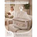 Электроколыбель-кроватка трансформер Sweet Baby Comfort цвет: белая/ бежевая
