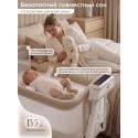 Электроколыбель-кроватка трансформер Sweet Baby Comfort цвет: белая/ бежевая