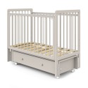 Кровать детская Pituso Tiny с ящиком + маятник + быстросъемная автостенка цвет: кашемир
