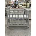 Кроватка детская Lunna Lika Lite на колесах + быстросъемная стенка цвет: серый