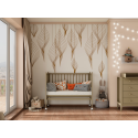 Кроватка детская Lunna Lika Lite на колесах + быстросъемная стенка цвет: кашемир