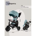 Велосипед трехколесный 6 в 1 Qplay SPRINTER S MAX цвет: Mint Lux/Black S702