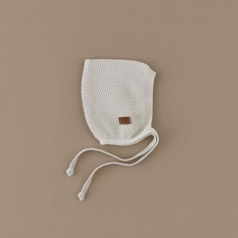 Детская шапочка вязаная 40-42 см ELF цвет: топленое молоко W030-40/42-034