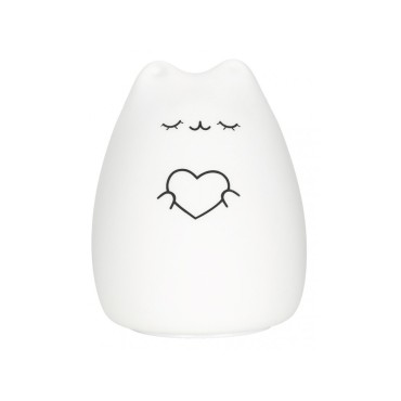 Силиконовый мягкий ночник CosmoCat + USB с аккумулятором R-NL0024