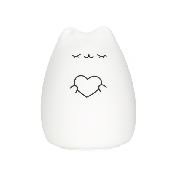 Силиконовый мягкий ночник CosmoCat + USB с аккумулятором R-NL0024