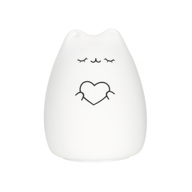Силиконовый мягкий ночник CosmoCat + USB с аккумулятором R-NL0024
