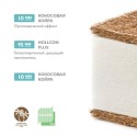 Матрас для прямоугольной кровати Юниор Waterproof 119*60*12 см ЮВ-01/1
