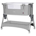 Кроватка-люлька приставная + манеж Carrello Aria 3в1 цвет: Silver Grey CRL-16401
