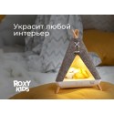 Ночник детский интерьерный Вигвам с котенком USB с аккумулятором R-NL0027