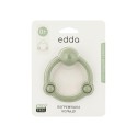 Игрушка-прорезыватель силиконовая Погремушка Кольцо Edda цвет: шалфей STR-01003